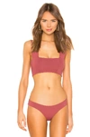 L*space Parker Convertible Bikini Top In Currant