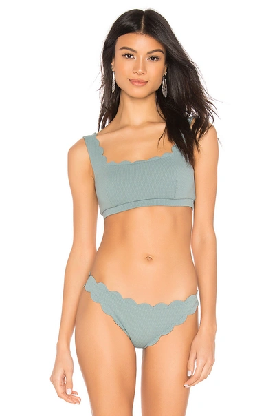 Marysia Palm Springs Top In Smoke Blue