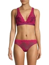 Wacoal Embrace Lace Soft-cup Bra In Purple Potion