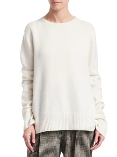 The Row Sibel Pullover Sweater In White