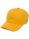 Z Zegna Techmerino™ Embroidered Logo Cap In Yellow