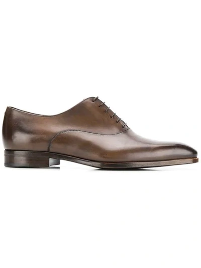 Ermenegildo Zegna Oxford Shoes In Brown