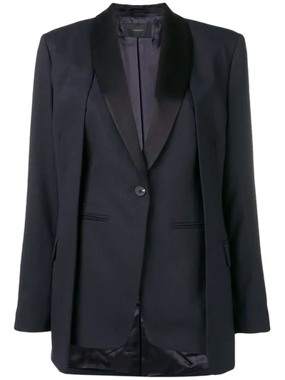 Frenken Panelled Blazer In Blue