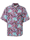 Prada Loose Floral-print Shirt - Purple