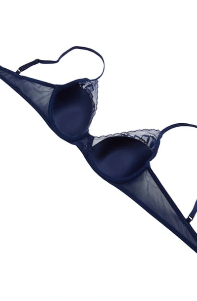 Natori Flora Contour Underwire Bra In Dark Night