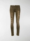 R13 Kate Skinny Jeans In Brown