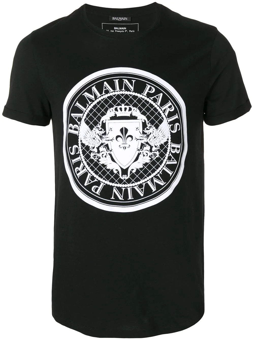 Balmain Brand Logo T-Shirt - Black | ModeSens