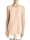 Lafayette 148 Ruthie Silk Blouse In Rose Quartz