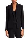 Akris Slit Detail Wool Blazer In Black