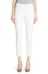 Lafayette 148 Murray Acclaimed Stretch Cropped Pants In White