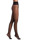 Wolford Individual 10 Back Seam Tights In Black