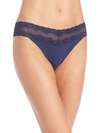 Natori Bliss Perfection One-size Thong In Midnight