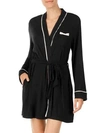 Kate Spade Bow-detail Short Robe In Black