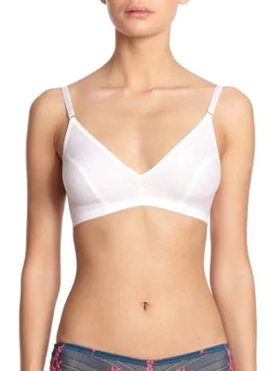 Hanro Cotton Seamless Soft Cup Bra In White