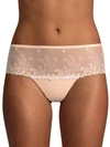 Simone Perele Eden Floral Lace Panties In Blush