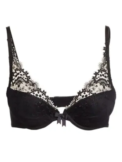 Simone Perele Wish Triangle Contour Bra In Black