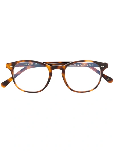 Lgr Wayfarer Frame Glasses In 棕色