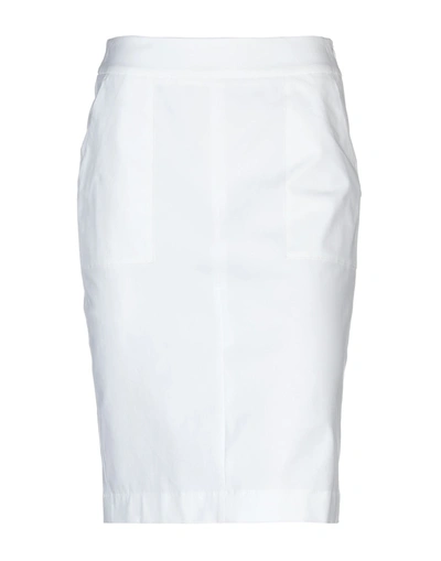 Peserico Knee Length Skirts In Light Grey