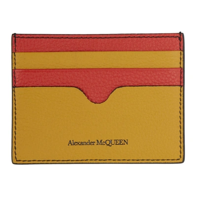 Alexander Mcqueen Multicolor Sunflower Card Holder