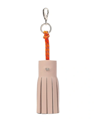 Anya Hindmarch Key Ring In Beige