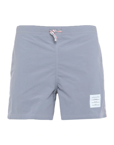 Thom Browne Swim Shorts In Grey