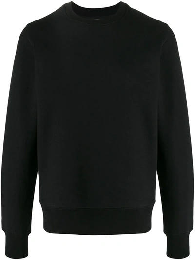 Y-3 Striped Terry Crew Neck Sweater In Black