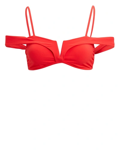 Alexandra Miro Lola Bikini Top In Red