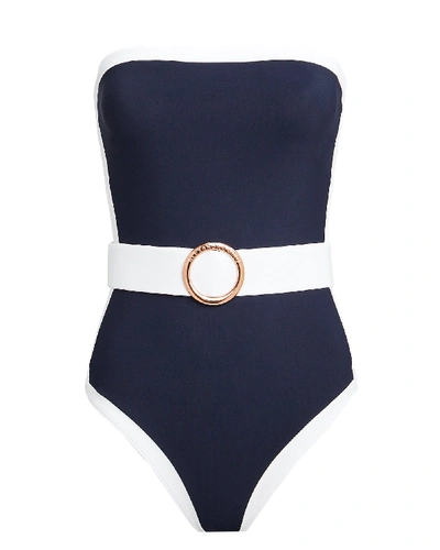 Alexandra Miro Whitney Strapless One Piece Swimsuit