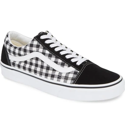 Vans Old Skool Prymary Check Sneakers In Black/white