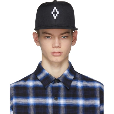 Marcelo Burlon County Of Milan Cruz Logo Cap In Black