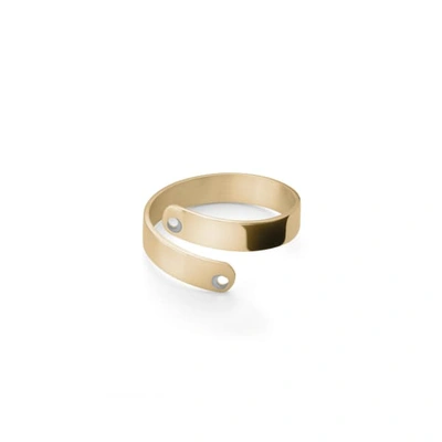 Ekria Duo Spiral Ring Shiny Yellow Gold