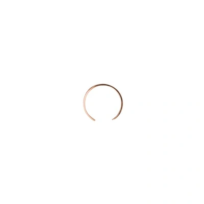 Ekria Single Small Curve Earrings Shiny Rose Gold