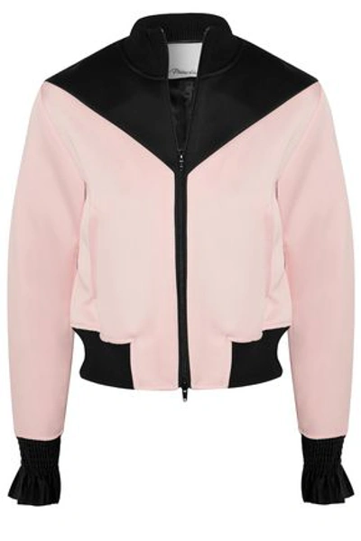 3.1 Phillip Lim / フィリップ リム 3.1 Phillip Lim Woman Two-toned Satin-trimmed Crepe Jacket Pastel Pink