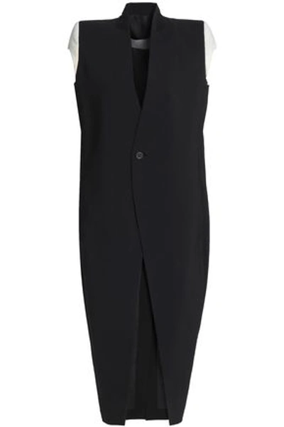 Rick Owens Woman Stretch-wool Crepe Vest Black