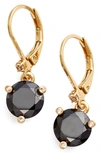 Kate Spade 'rise And Shine' Lever Back Earrings In Black