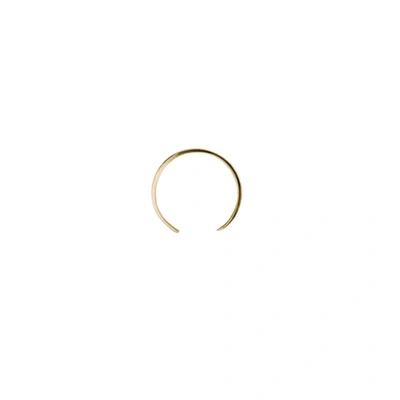 Ekria Single Medium Curve Earrings Shiny Yellow Gold