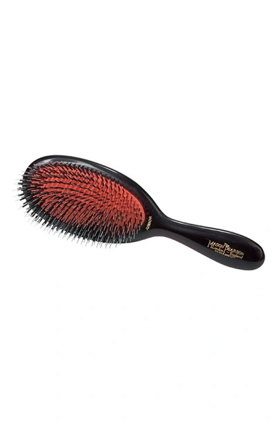 Mason Pearson Junior Medium Mixed Bristle Hairbrush - Colorless In Dark Ruby