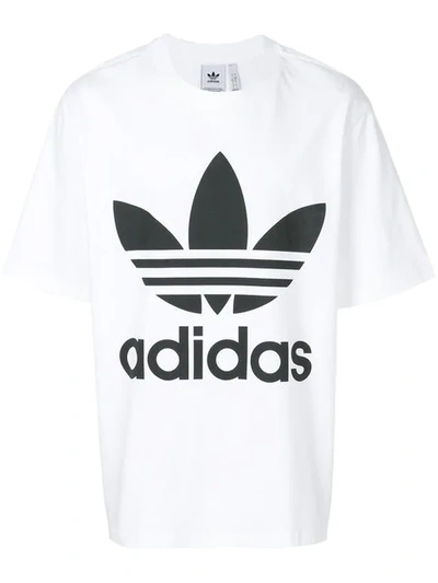 Adidas Originals Trefoil T-shirt In White