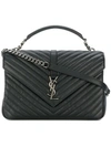 Saint Laurent Collège Shoulder Bag In Black