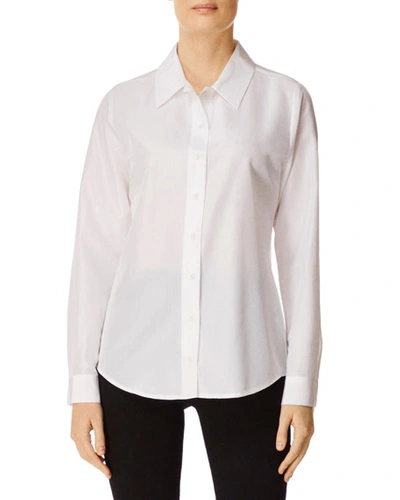 J Brand Elena Button-front Long-sleeve Shirt In White