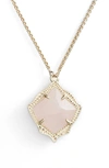 Kendra Scott Kacey Adjustable Pendant Necklace In Rose/ Gold