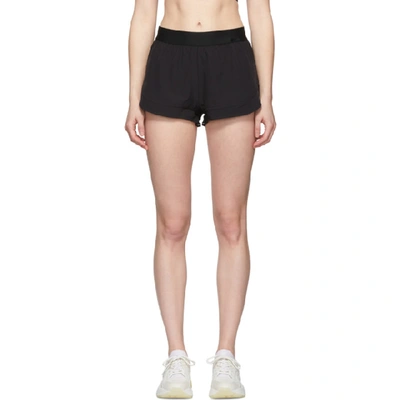 Adidas By Stella Mccartney Performance Essentials Logo Running Shorts In Black