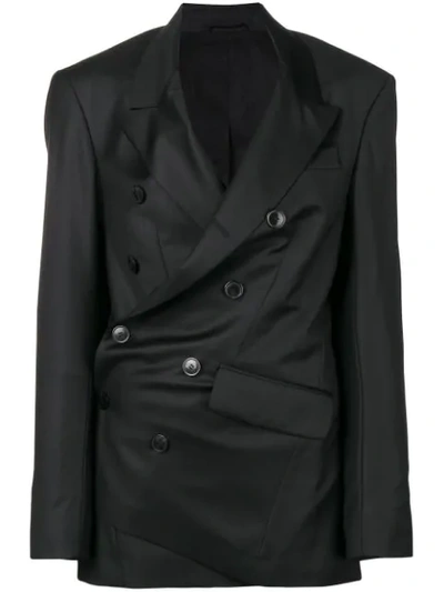 A.f.vandevorst Asymmetric Tailored Blazer In Black