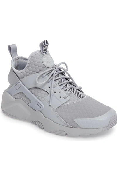 Nike Huarache Run Ultra Se Premium Sneaker (men) In Wolf Grey/ Wolf Grey/  Grey | ModeSens