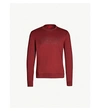 Hugo Logo-print Cotton-jersey Sweatshirt In Dark Red
