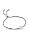 Monica Vinader Linear Solo Sterling Silver And Diamond Friendship Bracelet