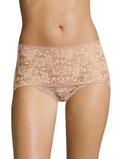 Hanky Panky Women's Cross-dyed Retro Bikini Briefs In Taupe