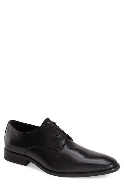 Calvin Klein 'ramses' Plain Toe Derby In Black / Black