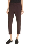 Eileen Fisher Tapered Ankle Pants In Cassis