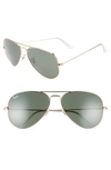 Ray Ban 'original Aviator' 58mm Sunglasses - Dark Green